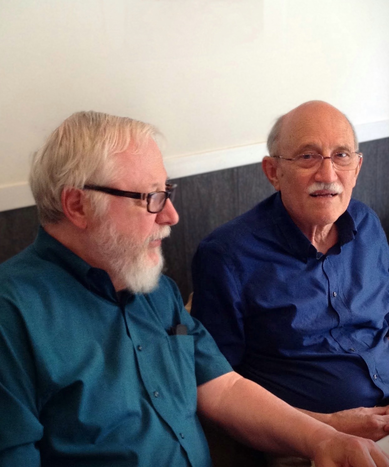 Bill and Bob Walters (1943-2015). Memorial Conference for Aurelio Carboni. Milano, Italia. June 2013. Photo by Marta Bunge. 