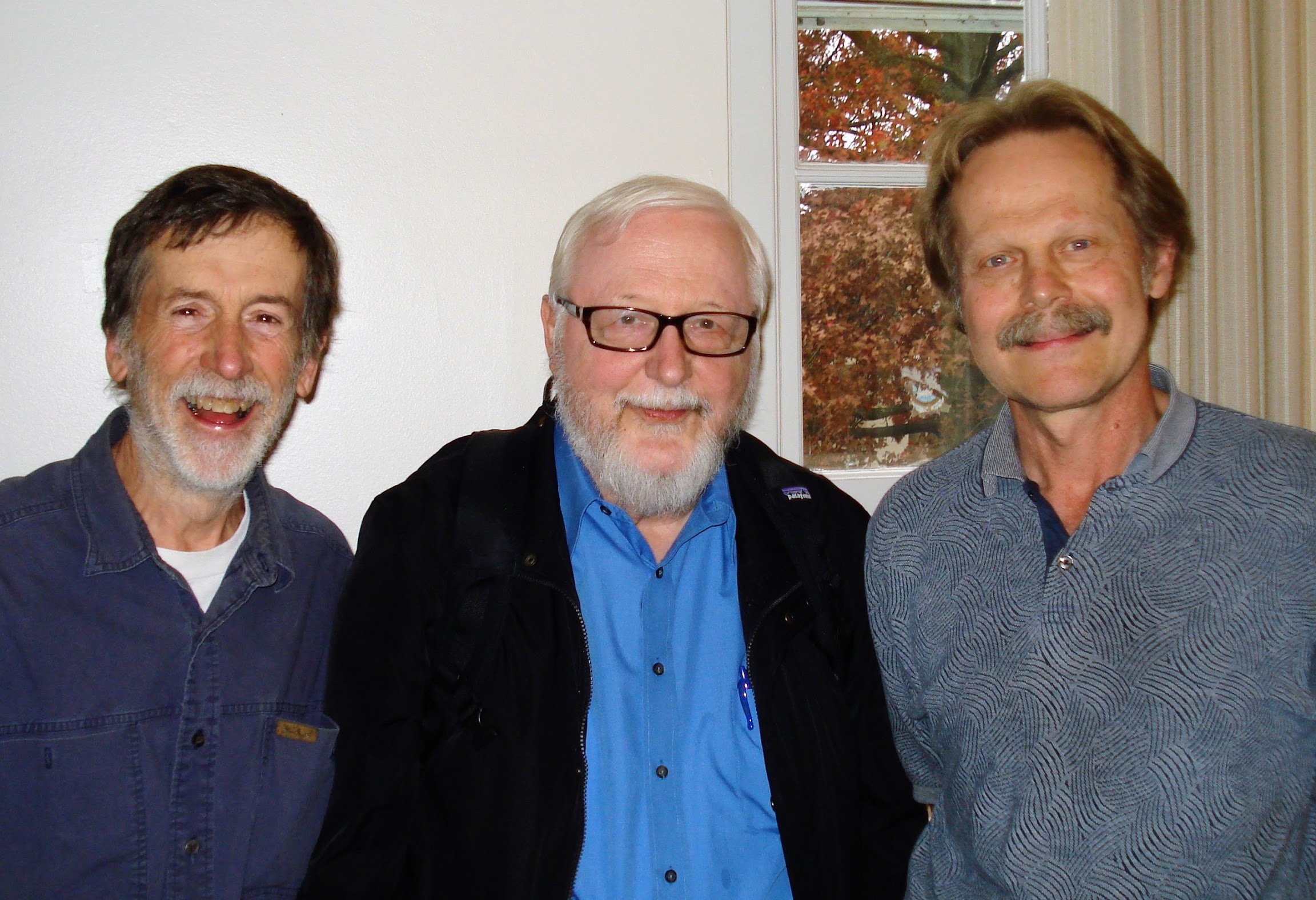 Phil Mulry, Bill, and Kimmo Rosenthal, October 2013. 50 years of FWL's Funtorial Semantics of Algebraic Theories conference at Union College, Schenectady. Kimmo and Phil both earned their PhDs at Buffalo with Bill