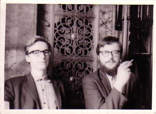 Anders Kock and Bill at the Café Odéon in Zürich, Switzerland 1966. 